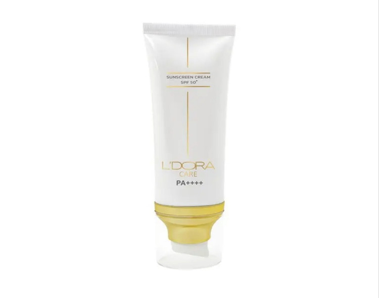 کرم ضدآفتاب +SPF50 بی رنگ مناسب انواع پوست لدورا کر ۸۰ میلی لیتر